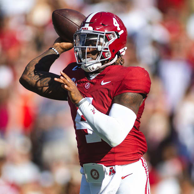 Alabama quarterback Jalen Milroe