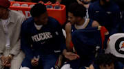 Derik Queen needed advice on bench etiquette from Jordan Poole