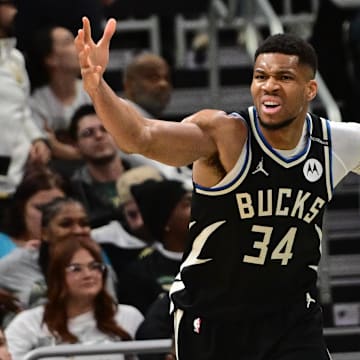 Antetokounmpo has been with the Bucks his whole career, but has been the subject of trade rumors since his team's early exit from the 2024-25 playoffs.
