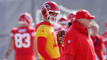 Kansas City Chiefs QB Patrick Mahomes, head coach Andy Reid
