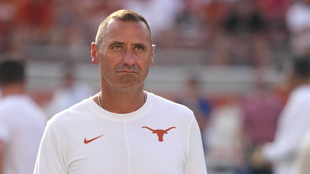 Texas Longhorns head coach Steve Sarkisian looks on before the game against the Ohio State Buckeyes at Darrell K Royal-Texas Memorial Stadium.  