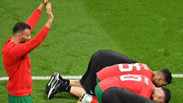 Marrocos terminou a fase de grupos como líder de grupo que tinha Bélgica, Canadá e Croácia