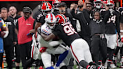 Atlanta Falcons defensive end Zach Harrison