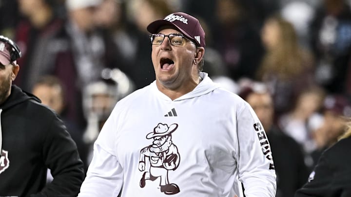 Texas A&M Aggies head coach Mike Elko
