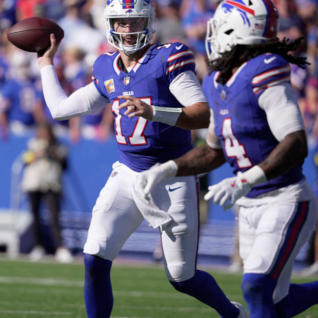 Josh Allen to James Cook