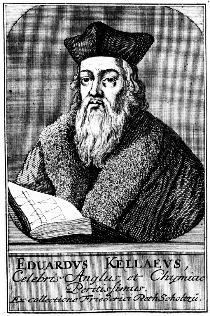 Edward Kelley, astrologer and alchemist, (1575) c1700.