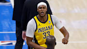 Indiana Pacers center Myles Turner on Jun 16, 2025.