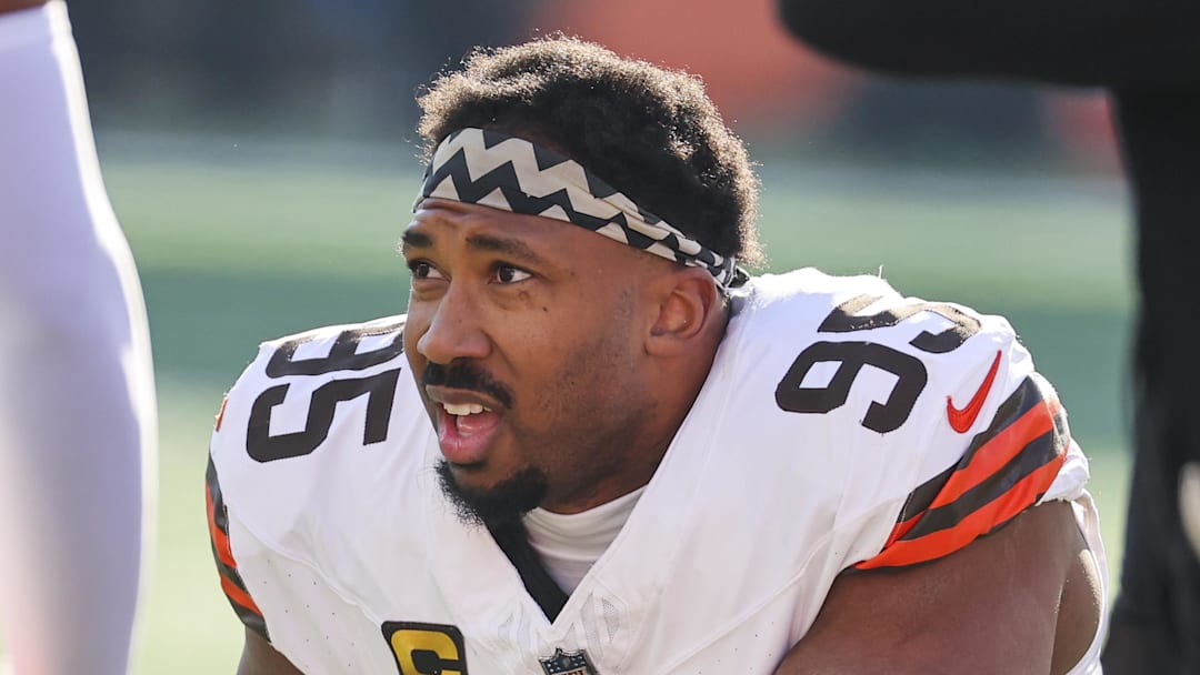 Cleveland Browns defensive end Myles Garrett 