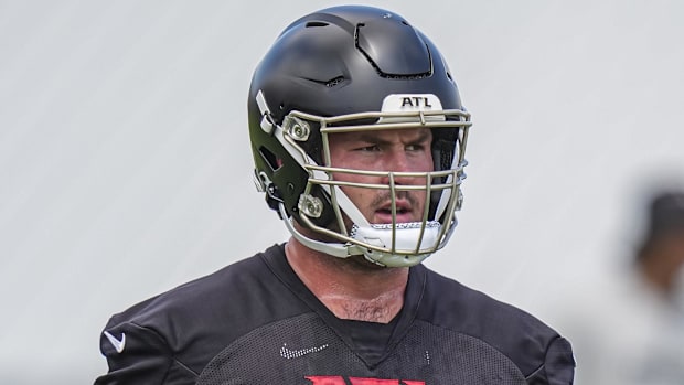 Atlanta Falcons offensive lineman Drew Dalman