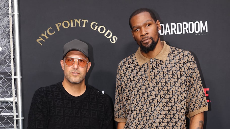 Durant and Kleiman attend the NYC Point Gods Premiere at The Midnight Theatre.  | Jessica Alcheh-Imagn Images