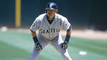 Ichiro Suzuki en el 2001, cuando debutó en la MLB con los Marineros de Seattle
