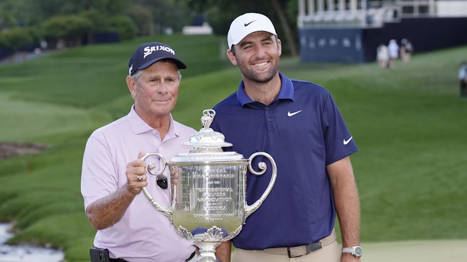 Scottie Scheffler's coach, Randy Smith, said the world No. 1's final round at the PGA was his most impressive round ever.  | Jim Dedmon-Imagn Images