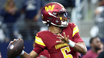 Washington Commanders quarterback Jayden Daniels