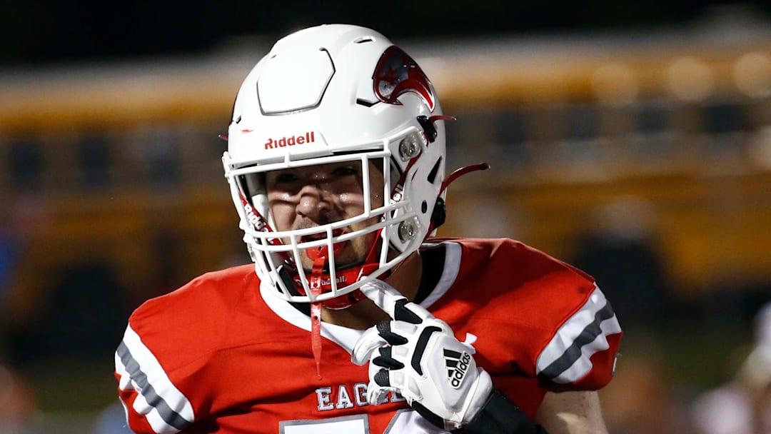 Nixa's Jackson Cantwell seen here against Webb City on August 25, 2023.