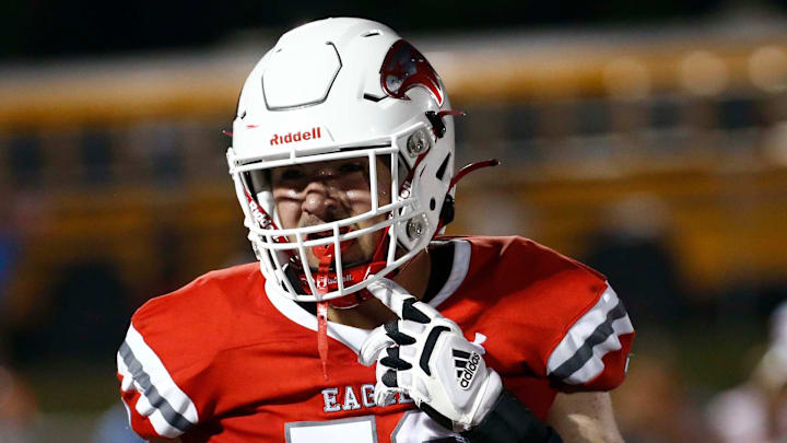 Nixa's Jackson Cantwell seen here against Webb City on August 25, 2023.