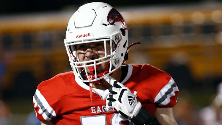 Nixa's Jackson Cantwell seen here against Webb City on August 25, 2023.