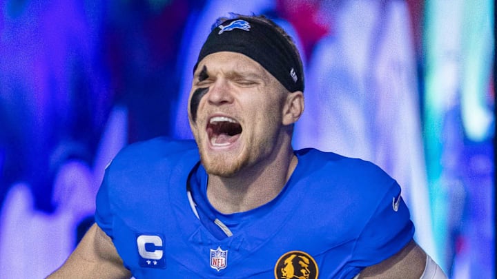 Detroit Lions defensive end Aidan Hutchinson