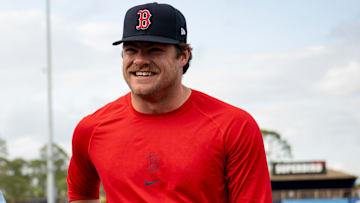 Boston Red Sox pitching prospect Payton Tolle during the 2025 MLB Spring Breakout.