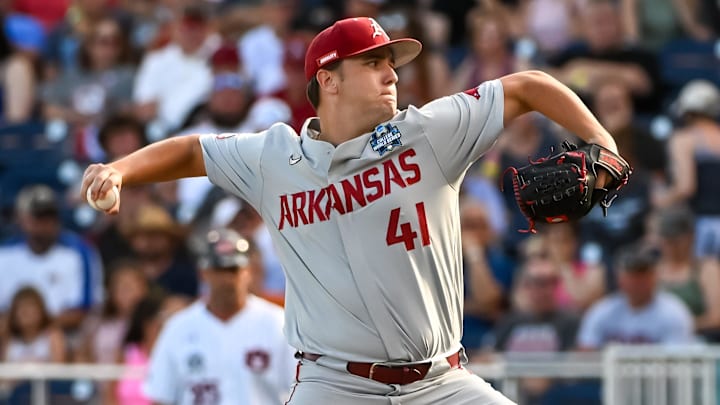 Arkansas Razorbacks pitcher Will McEntire