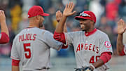 Albert Pujols and Torii Hunter are reportedly no longer in consideration for the Angels' manager opening