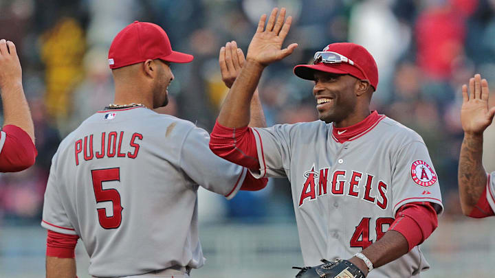 Albert Pujols and Torii Hunter are reportedly no longer in consideration for the Angels' manager opening