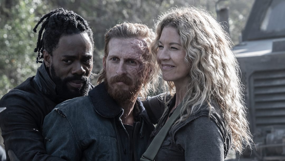 BTS, Colman Domingo as Victor Strand, Austin Amelio as Dwight, Jenna Elfman as June - Fear the Walking Dead _ Season 8, Episode 12 - Photo Credit: Seth F. Johnson/AMC