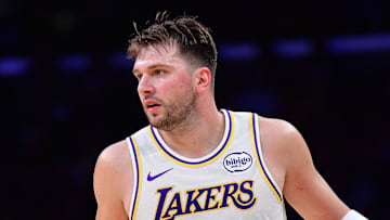 Lakers guard Luka Doncic will miss Thursday night’s game vs. the Raptors to be with the family after the birth of his second daughter.