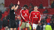 Patrick Dorgu's red card made it a challenge for Man Utd