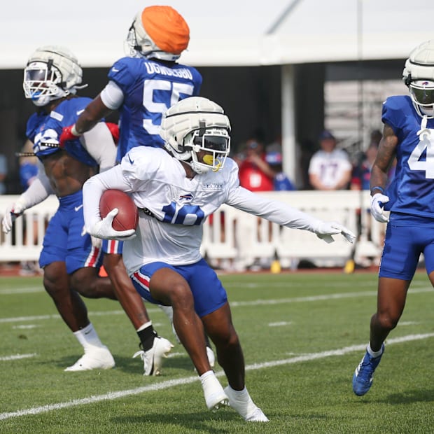 K.J. Hamler races upfield