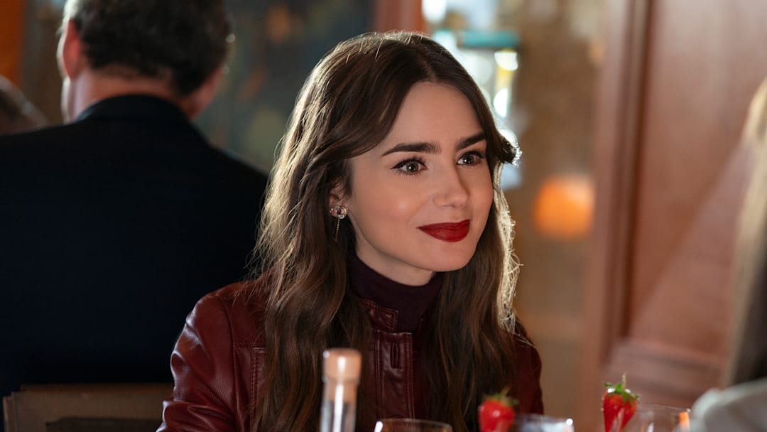 Emily in Paris. Lily Collins as Emily in episode 407 of Emily in Paris