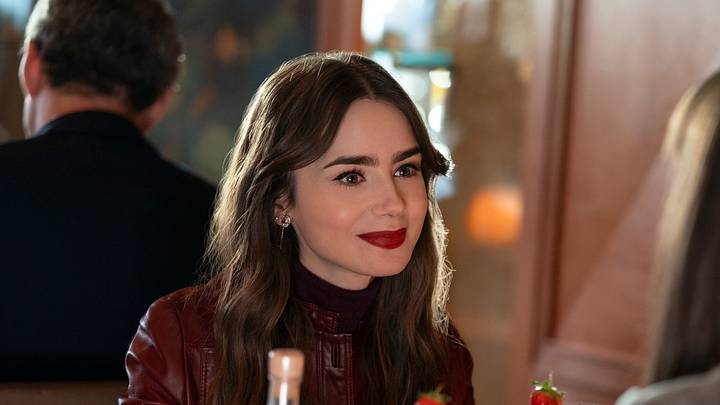 Emily in Paris. Lily Collins as Emily in episode 407 of Emily in Paris