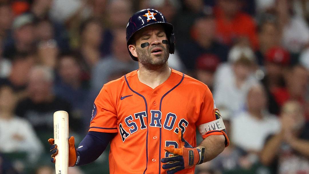Houston Astros second baseman Jose Altuve reacts to striking out against the Chicago White Sox. Credit: Troy Taormina-Imagn Images Houston Astros second baseman Jose Altuve reacts to striking out against the Chicago White Sox. Credit: Troy Taormina-Imagn Images