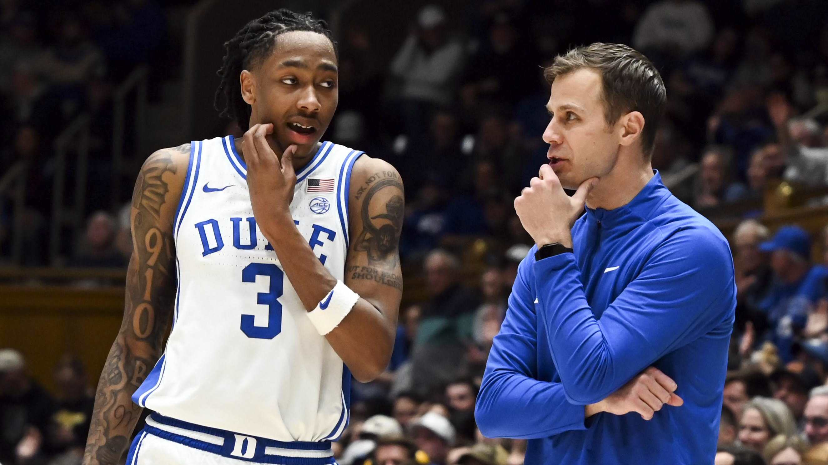 Video of Isaiah Evans postgame run-in adds new layer to Jon Scheyer's UNC  accusations