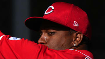 Cincinnati Reds pitcher Alexis Diaz delivers a pitch