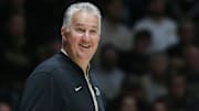 Purdue Boilermakers head coach Matt Painter smiles