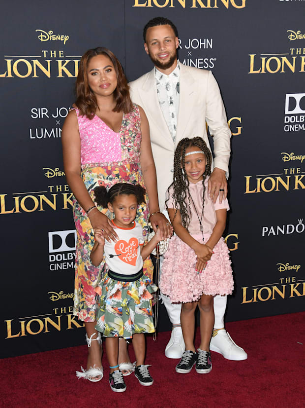 Steph Curry, Ayesha Curry, Riley Curry, Ryan Curry