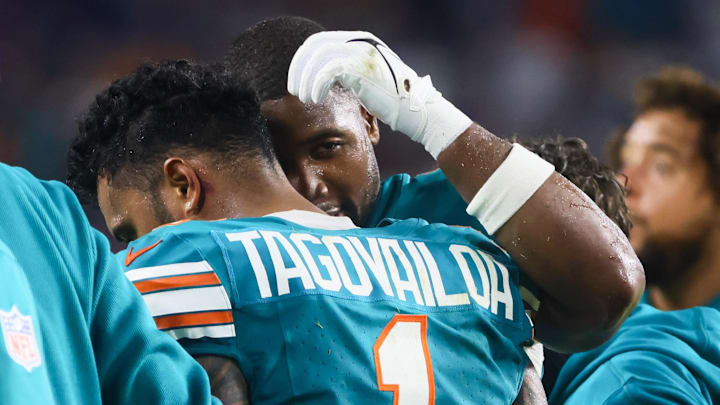 Tagovailoa exited the Dolphins' 31–10 loss to the Bills in the third quarter after suffering a concussion.