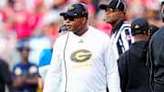Grambling State Tigers head coach Mickey Joseph watches the second half of the NCAA football game at the Ohio Stadium on Saturday, Sept. 6, 2025 in Columbus, Ohio.