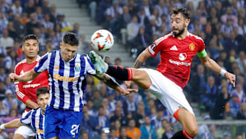 Fernandes was sent off against Porto