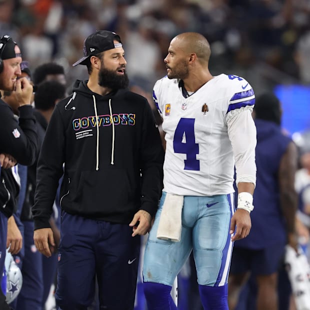 Dallas Cowboys quarterback Dak Prescott and quarterback William Grier in overtime against the Green Bay Packers