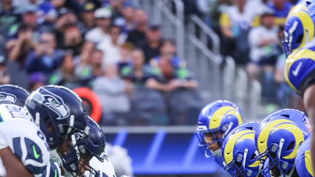 Seattle Seahawks' Sam Darnold Under Pressure As Offensive Line Ranked 30th