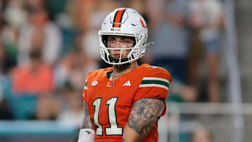 Miami Hurricanes quarterback Carson Beck