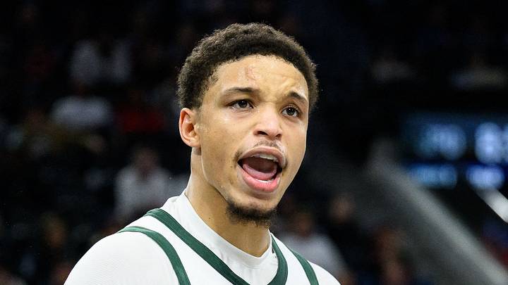 Mar 23, 2026; Inglewood, California, USA; Milwaukee Bucks guard Ryan Rollins (13): William Liang-Imagn Images