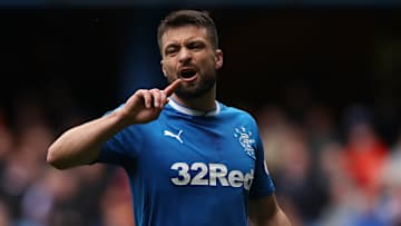 Russell Martin during his brief playing stint at Rangers