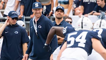 Penn State offensive line coach Phil Trautwein