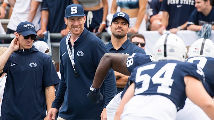 Penn State offensive line coach Phil Trautwein
