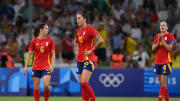 Betretene Gesichter: Juenni Hermoso und Aitana Bonmati verloren zum ersten Mal seit längerer Zeit ein wichtiges Spiel