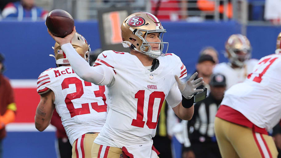 San Francisco 49ers quarterback Mac Jones