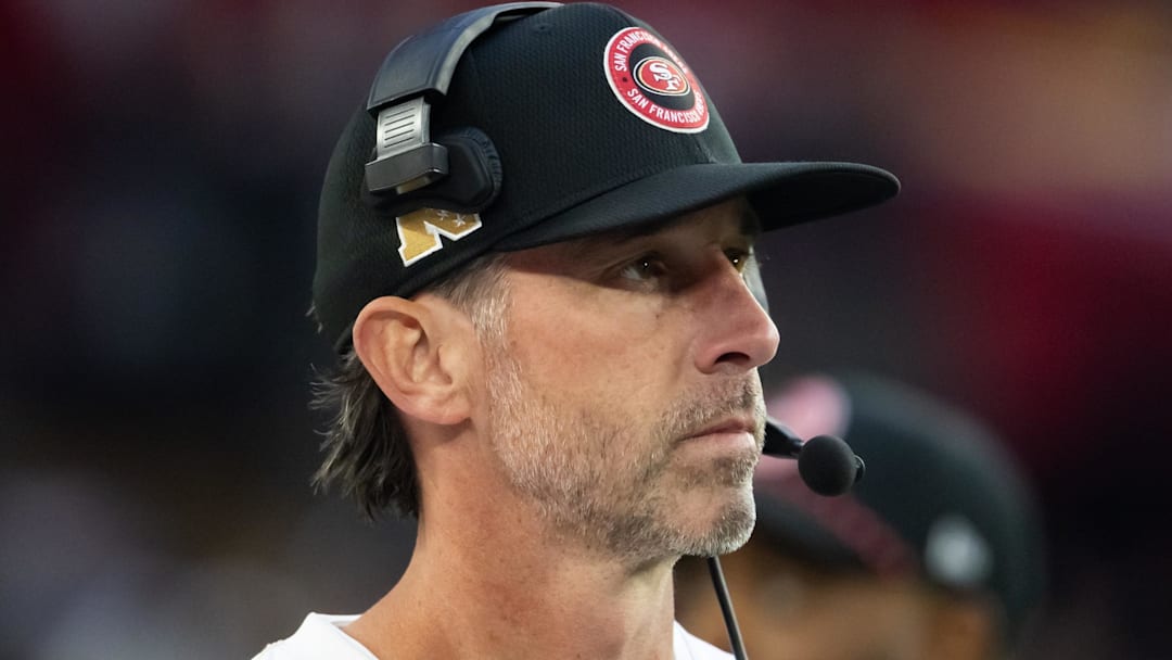 San Francisco 49ers head coach Kyle Shanahan against the Arizona Cardinals at State Farm Stadium.