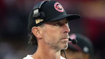 San Francisco 49ers head coach Kyle Shanahan against the Arizona Cardinals at State Farm Stadium.